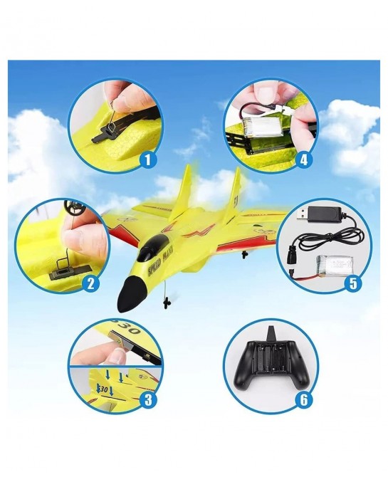 Remote Control Airplane ZY-530PRO| 2 Channel Remote 2.4 GHZ Automatic Balance Easy to Fly| RC Plane for Adults Kids and Begin...