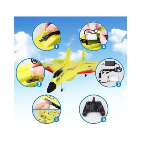 Remote Control Airplane ZY-530PRO| 2 Channel Remote 2.4 GHZ Automatic Balance Easy to Fly| RC Plane for Adults Kids and Begin...