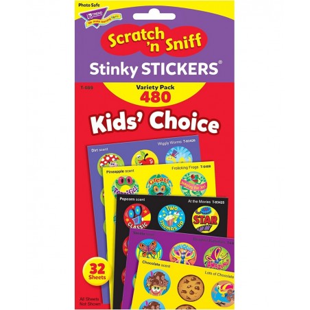 TREND ENTERPRISES: Kids' Choice Scented Scratch 'N Sniff Stinky Stickers Fun for Rewards Incentives Crafts and as Collectible...