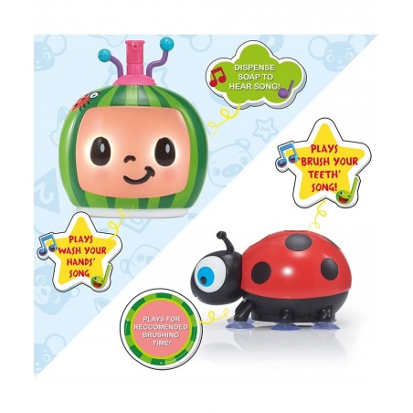 CoComelon Toys Musical Buddies | Singing Soap Dispenser and Singing Toothbrush Holder | Pre- School Learning Toy with Nursery...
