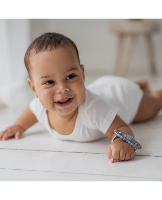 The Wristie Teether Gray from The Teething Egg $25.96 Baby Teether Toys
