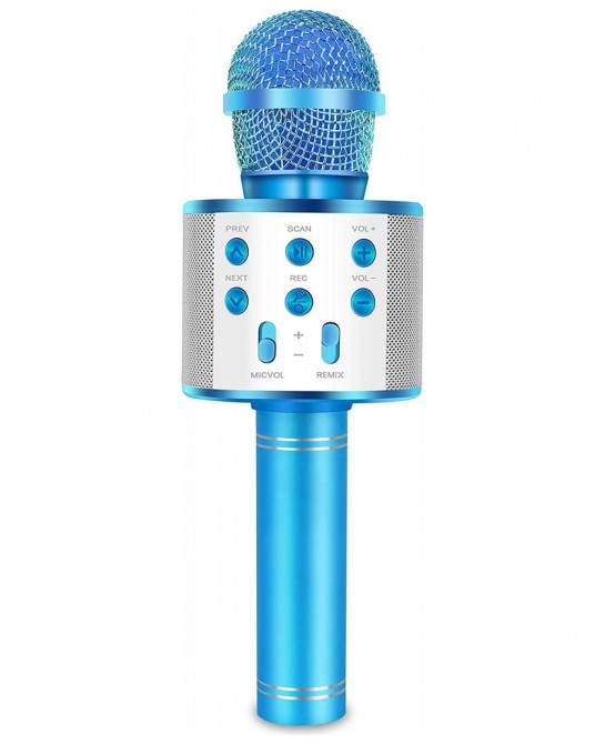 Handheld Bluetooth Karaoke Microphone-Kids Birthday Wireless Mic Singing Toys-Gifts for Age 3 4 5 6 7 8 9 10 Years Old Girls ...