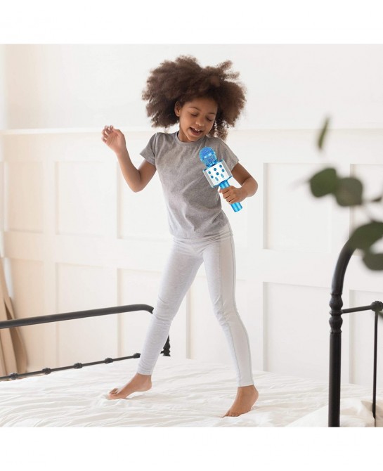 Handheld Bluetooth Karaoke Microphone-Kids Birthday Wireless Mic Singing Toys-Gifts for Age 3 4 5 6 7 8 9 10 Years Old Girls ...
