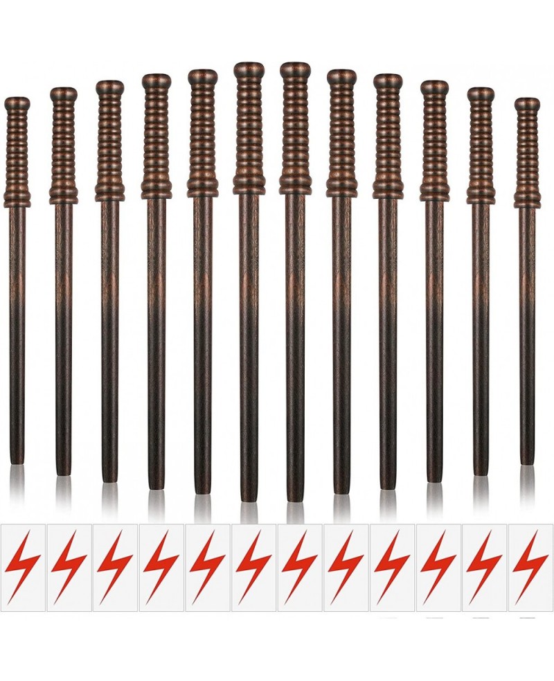 24 Pieces Wand Pencils Wizard Party Supplies and Flash Bolt Wizard Theme School Birthday Goodie Bag Fillers Favor for Teen Ki...