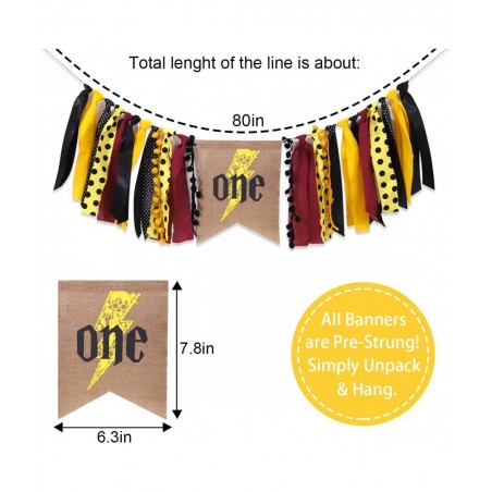 One Potter Highchair Banner - Harry Party Birthday Decorations Potter Inspired High Chairbanner Little Wizard Party potter Bi...