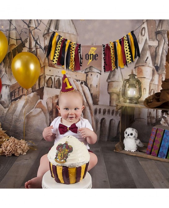 One Potter Highchair Banner - Harry Party Birthday Decorations Potter Inspired High Chairbanner Little Wizard Party potter Bi...