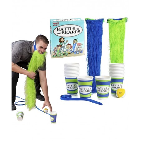 Battle of The Beards Game Funny Party Game Plays Like Elephant March Minute to Win It $44.10 Board Games