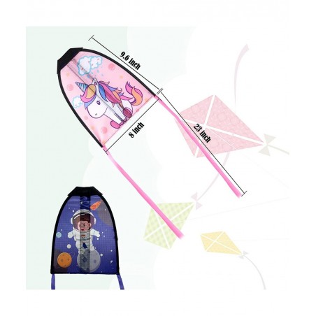 2 Pcs Children's Thumb Ejection Kite Kites for Kids Ages 4-18 Easy to Fly Stringless Beach Mini Slingshot Kite for Boys Girls...