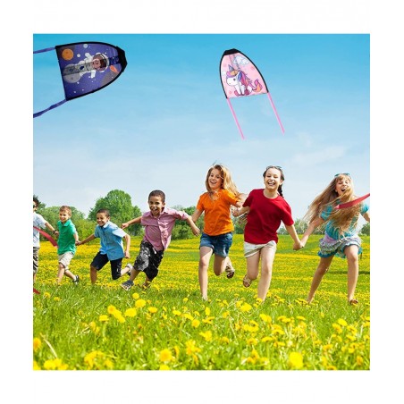 2 Pcs Children's Thumb Ejection Kite Kites for Kids Ages 4-18 Easy to Fly Stringless Beach Mini Slingshot Kite for Boys Girls...