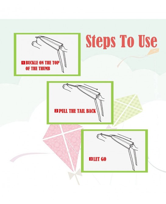 2 Pcs Children's Thumb Ejection Kite Kites for Kids Ages 4-18 Easy to Fly Stringless Beach Mini Slingshot Kite for Boys Girls...