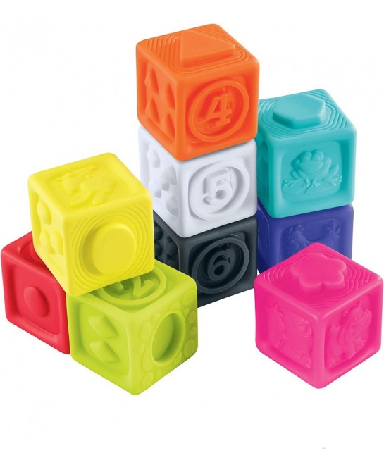 Squeezy Stacking Blocks Stimulates Senses Hand Eye Coordination Kids Toys for Ages 06 Month Amazon Exclusive $23.35 Early Dev...