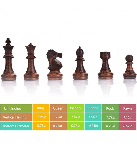 Magnetic Travel Chess Set with 2 Extra Queens and Folding Games Board for Kids and Adults $31.34 Travel Games