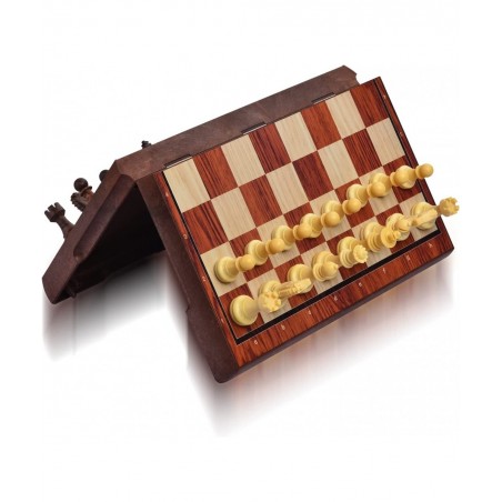 Magnetic Travel Chess Set with 2 Extra Queens and Folding Games Board for Kids and Adults $31.34 Travel Games