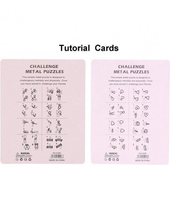 Brain Teaser Puzzle 20Pcs Unlock Interlock Game IQ Test Wooden Toy 3D Unlock Interlock Puzzle Magic Ball Brain Teaser Toy puz...