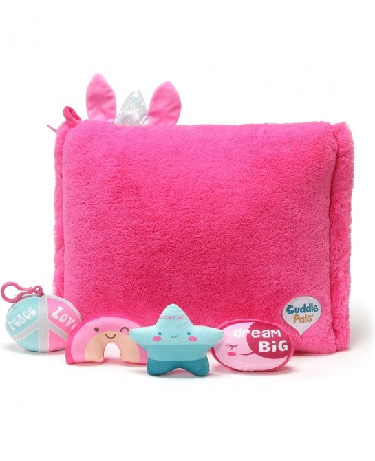 Cuddle Pal 16” Unicorn Pillow with Three Plush Toys and Clip On Pal Inside - Peek n’ Pals 10 inches (91923) $38.61 Kids' Plus...