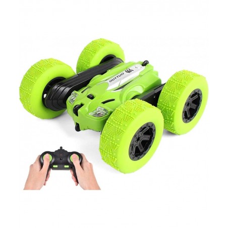 RC Stunt Car - 2.4Ghz Double Sided 360° Spin&Flip with LED Lights Remote Control Racing Truck 4WD for Kids $44.31 Remote & Ap...