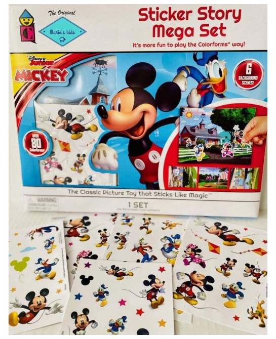 Scene for Sticker REUSIBLE Disney Stickers for Kids Book Toddlers Learning Game (Mickey/Jurassic) (Princess/Trolls) $28.62 Ki...