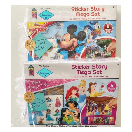 Scene for Sticker REUSIBLE Disney Stickers for Kids Book Toddlers Learning Game (Mickey/Jurassic) (Princess/Trolls) $28.62 Ki...