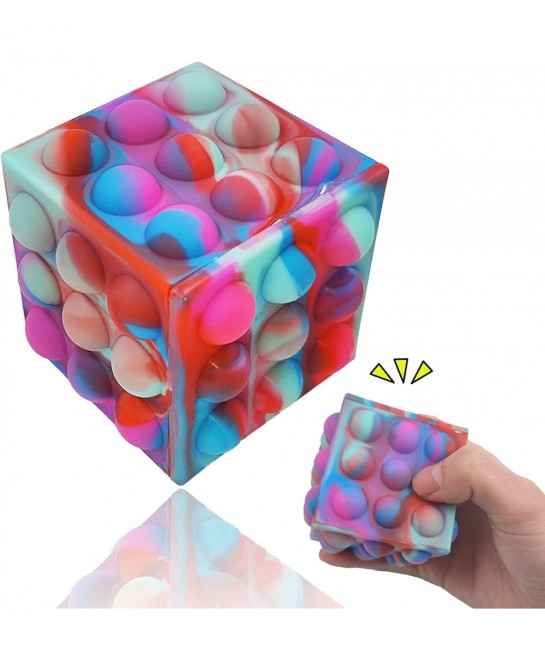 3D Pop it Ball Stress Balls 3D Fidget Ball Pop it Fidget Toy Pop it Fidget Cube Popper its Fidget Dice for Kids and Adults (P...