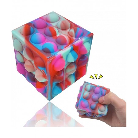 3D Pop it Ball Stress Balls 3D Fidget Ball Pop it Fidget Toy Pop it Fidget Cube Popper its Fidget Dice for Kids and Adults (P...