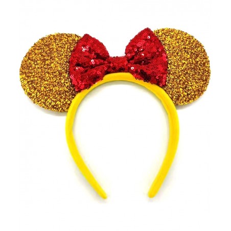 Beauty and the Beast Ears Belle Ears Belle Mickey Ears Disney Inspired Beauty and the Beast Ears Gold Minnie ears $23.97 Kids...