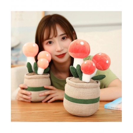 10”Adorable Plush Mushroom Ornaments Plant Cute Succulent Stuffed Animal Super Soft Plushies Huggable Toy Excellent Gifts for...