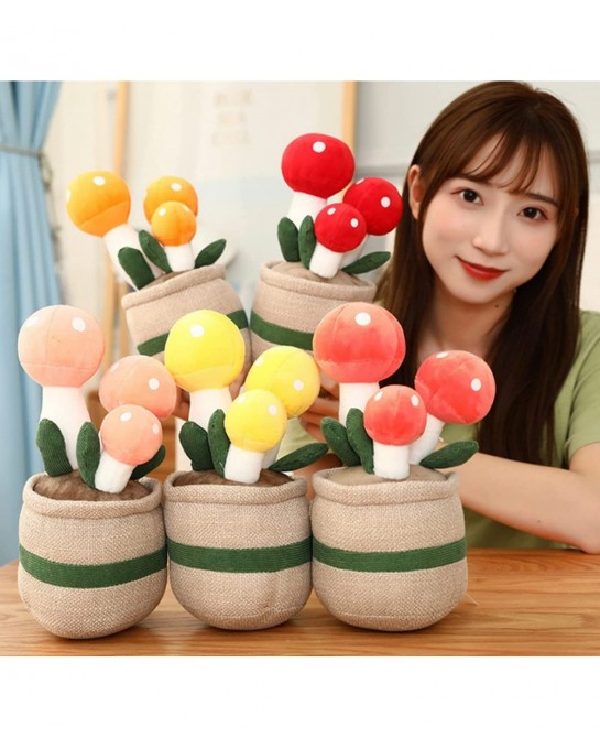10”Adorable Plush Mushroom Ornaments Plant Cute Succulent Stuffed Animal Super Soft Plushies Huggable Toy Excellent Gifts for...