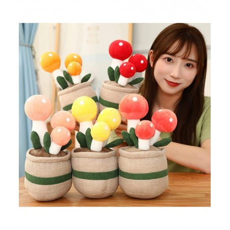 10”Adorable Plush Mushroom Ornaments Plant Cute Succulent Stuffed Animal Super Soft Plushies Huggable Toy Excellent Gifts for...