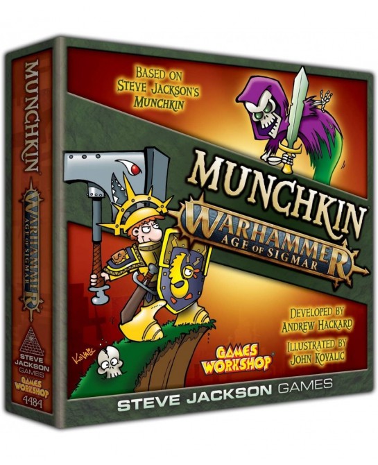 Munchkin Warhammer Age of Sigmar Board Game (Base Game) | Adult Kids & Family Game | Fantasy Adventure Roleplaying Game | Age...