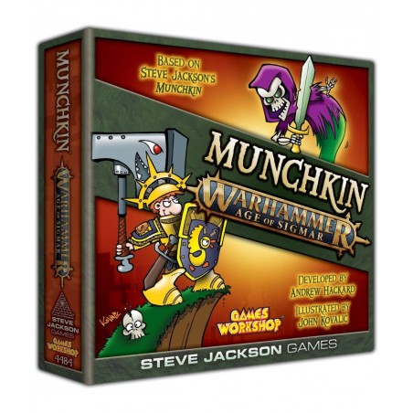 Munchkin Warhammer Age of Sigmar Board Game (Base Game) | Adult Kids & Family Game | Fantasy Adventure Roleplaying Game | Age...