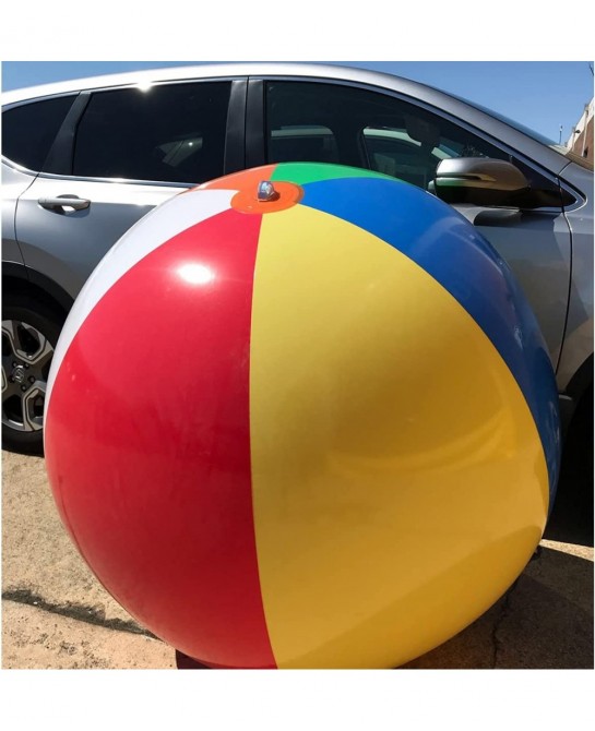 48 inch Jumbo Rainbow Color Ball Great for Beach Pool Party Event GBB-06 $55.17 Swimming Pool & Outdoor Water Toys