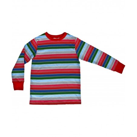 Child Long Sleeve Horror Good Buddy Rainbow Stripe Halloween Costume Shirt $46.04 Kids' Costumes