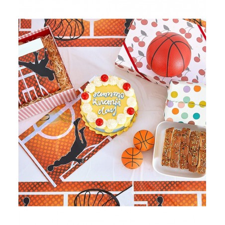 Basketball Table Cloth Plastic Table Cover Party Disposable Tablecloth Basketball Theme Party Decor for Kids and Adults Birth...