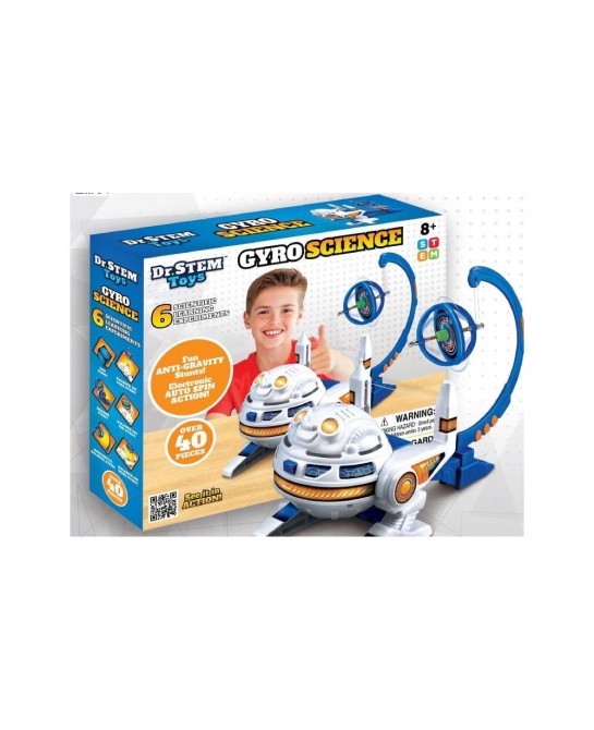 Gyro Science Kit | Unique Gyroscope Set Amazes Kids with 6 Awesome Science Stunts | Designed in USA for Boys & Girls 8 & Up |...