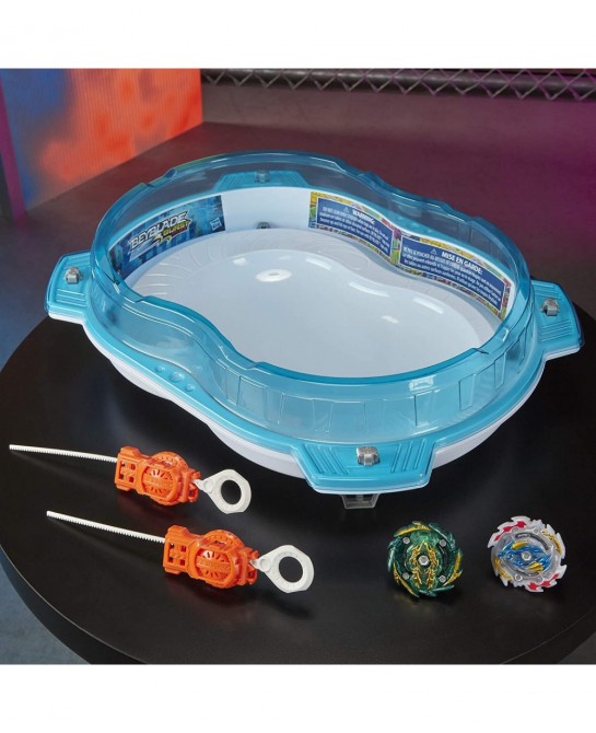 Burst Rise Hypersphere Vertical Drop Battle Set -- Complete Set with Beystadium 2 Battling Top Toys and 2 Launchers Ages 8 an...