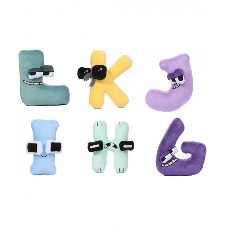 6pcs Alphabet Lore Plush G H I J K L Alphabet Lore Plush Toy-Alphabet Lore Plushies Doll | Soft Alphabet Lore Stuffed Dolls E...