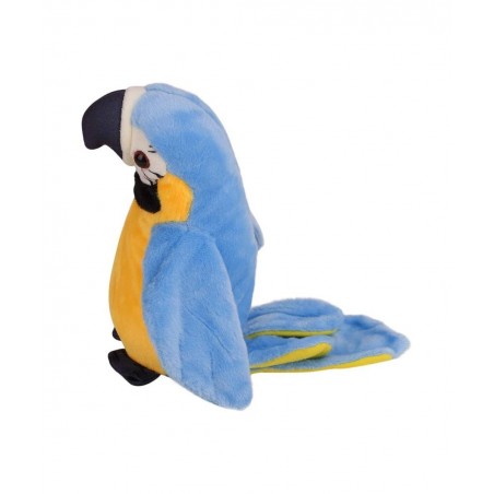 Talking Parrot Toy Macaw Parrot Plush Stuffed Toys Animal Plush Toy Repeat What You Say Stuffed Parrot Pet Toy Plush Buddy Pa...