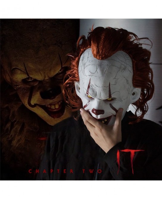 Halloween Clown IT Mask Halloween party Mask Creepy IT Clown Mask is Perfect for Cosplay Holiday Party Mask $27.49 Kids' Dres...