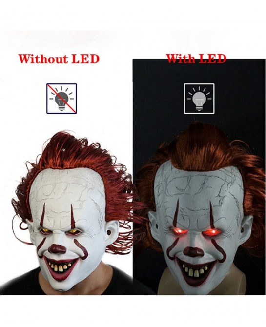 Halloween Clown IT Mask Halloween party Mask Creepy IT Clown Mask is Perfect for Cosplay Holiday Party Mask $27.49 Kids' Dres...
