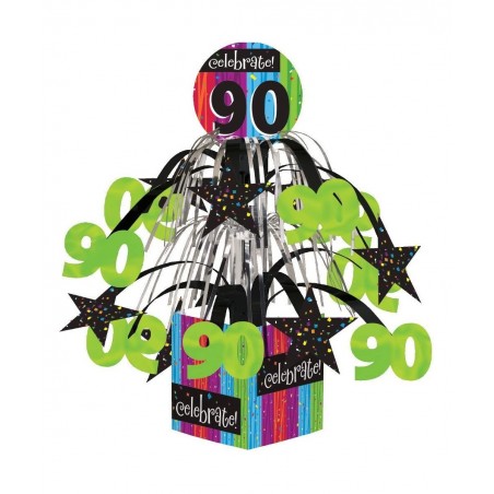 Party Decoration Metallic Foil Cascading Centerpiece Milestone Celebrations 90th $18.26 Kids' Party Centerpieces