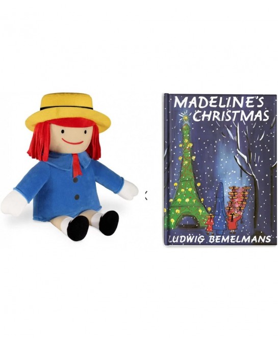 Plush Blue Madeline Doll & Christmas Book Set 12" Soft Stuffed Bundle Kohl’s New $53.04 Plush Figure Toys