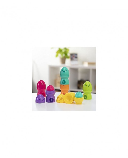 Toomies Hide & Squeak Egg Stack - Sort 'n Match Egg Stackers Baby Toys & Gifts for Ages 1 to 10 $15.29 Early Development & Ac...