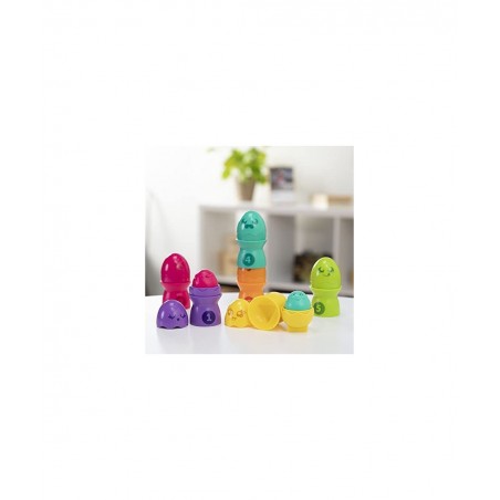 Toomies Hide & Squeak Egg Stack - Sort 'n Match Egg Stackers Baby Toys & Gifts for Ages 1 to 10 $15.29 Early Development & Ac...