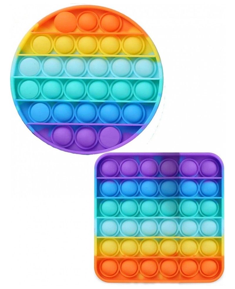 Pop Fidget Sensory Toys Autism Special Needs Stress Relief Silicone Pressure Relieving Toys Squeeze Toys for Kids Children Ad...