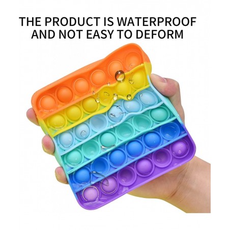 Pop Fidget Sensory Toys Autism Special Needs Stress Relief Silicone Pressure Relieving Toys Squeeze Toys for Kids Children Ad...