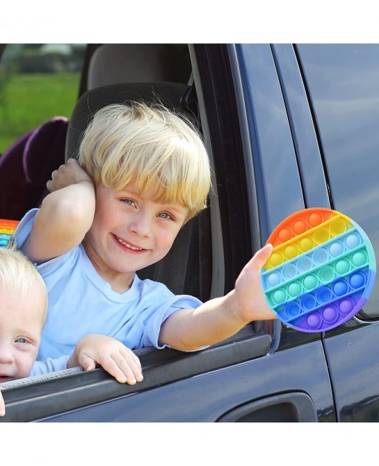 Pop Fidget Sensory Toys Autism Special Needs Stress Relief Silicone Pressure Relieving Toys Squeeze Toys for Kids Children Ad...