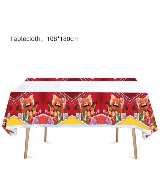 41 Pack Turning Red Birthday Party Supplies 20 Tissues + 20 Plates + 1 Tablecloth $22.02 Kids' Party Tableware
