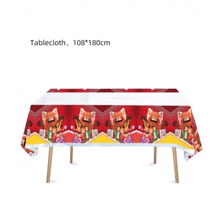 41 Pack Turning Red Birthday Party Supplies 20 Tissues + 20 Plates + 1 Tablecloth $22.02 Kids' Party Tableware