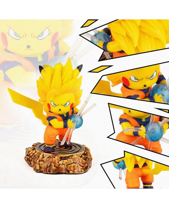 DBZ Goku Figure Statue Super Saiyan ssj3 Collection Birthday Gifts PVC 4 Inch $33.76 Action Figures