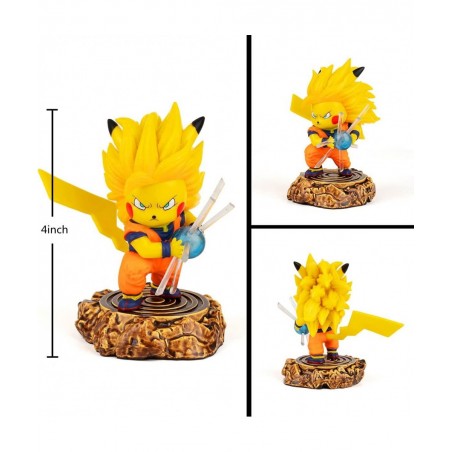 DBZ Goku Figure Statue Super Saiyan ssj3 Collection Birthday Gifts PVC 4 Inch $33.76 Action Figures